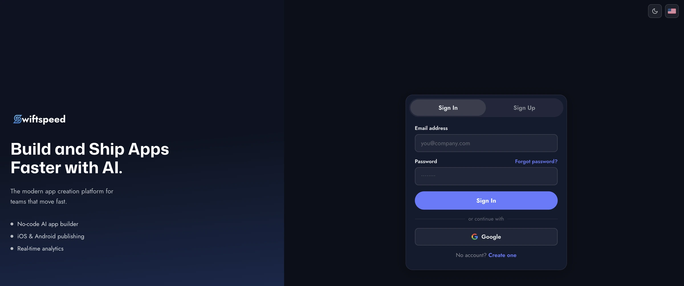 Login and Sign Up