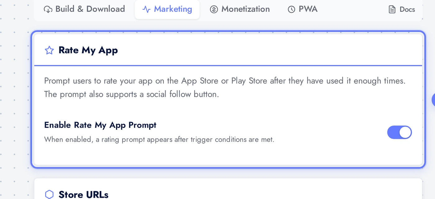 Social Follow card with social URL and button label inputs