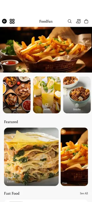 Commerce électronique app built with Swiftspeed