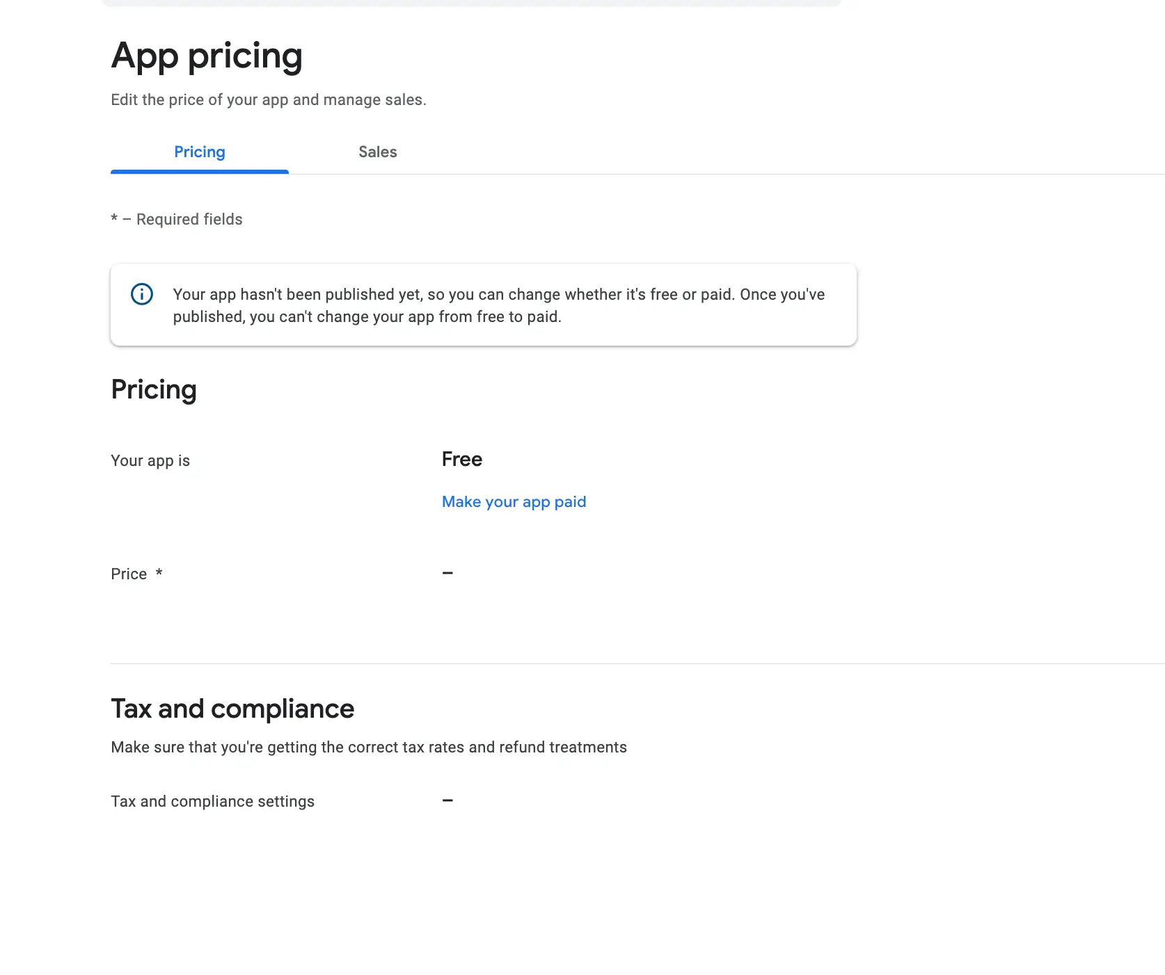 Pricing an Distribution - Upload App On Google PLay