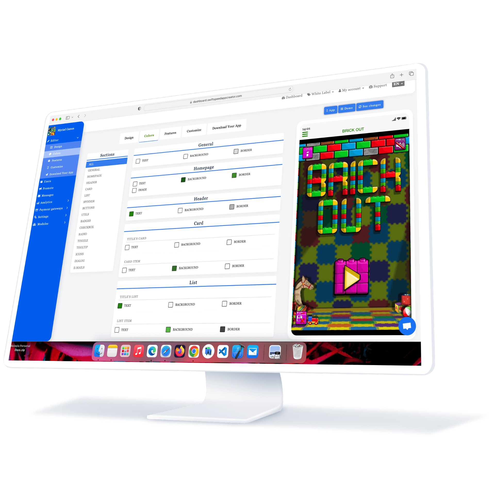 Swiftspeed App Maker: Build an app for free without Coding