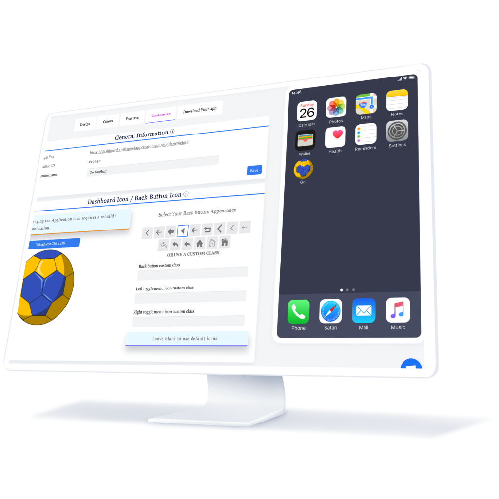 Swiftspeed iPhone App Maker | iPhone App Builder | No code App creator - App Design Templates