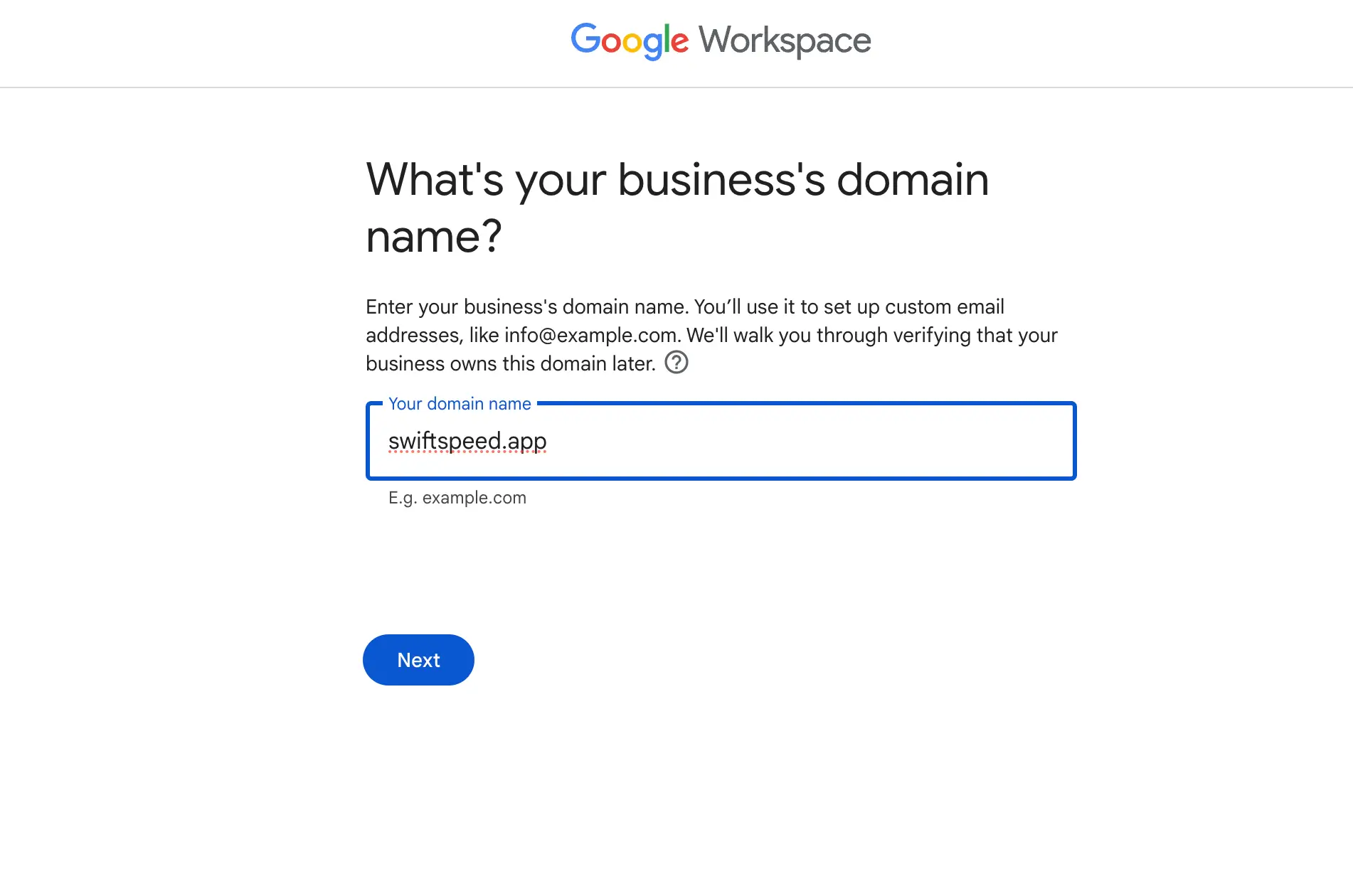 Signing Up for G Suite - Google Workspace